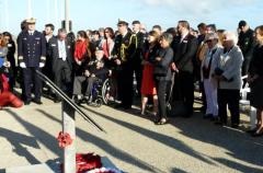 Le public n'hésite pas à venir très tôt le matin à Juno Beach Le public n'hésite pas à venir très tôt le matin à Juno Beach