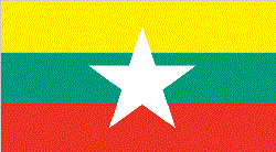 Drapeau de la Birmanie Drapeau de la Birmanie