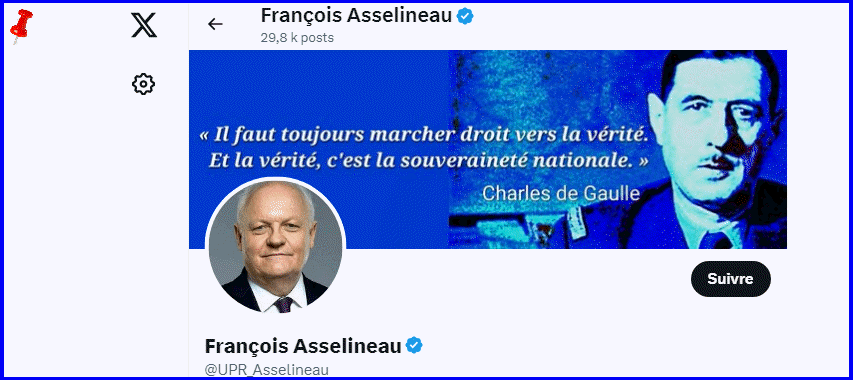 Franois Asselineau : Candidat tte de liste aux lections europennes de juin 2024