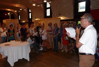 Philippe Edet, adjoint � la culture, a inaugur� le salon