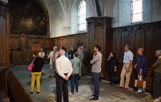A Cr�pon, Dominique Gillier assure les visites de l�glise St M�dard-St Gildard