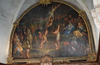 Le tableau de 5 m sur 4 m, est � restaurer